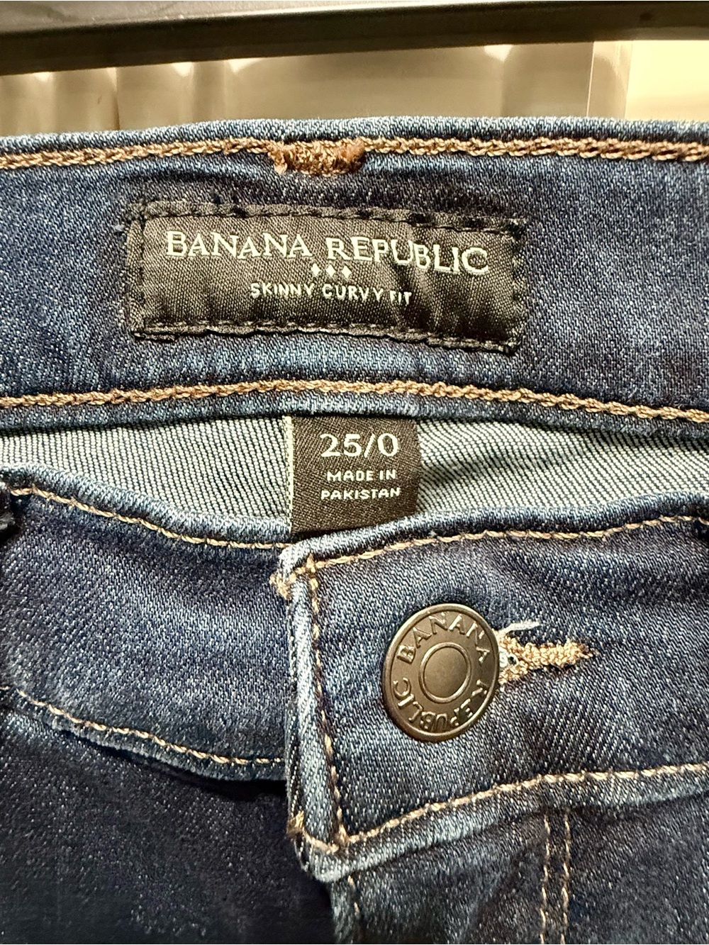 Banana Republic Women's Skinny Curvy Fit Jeans - Dark Indigo